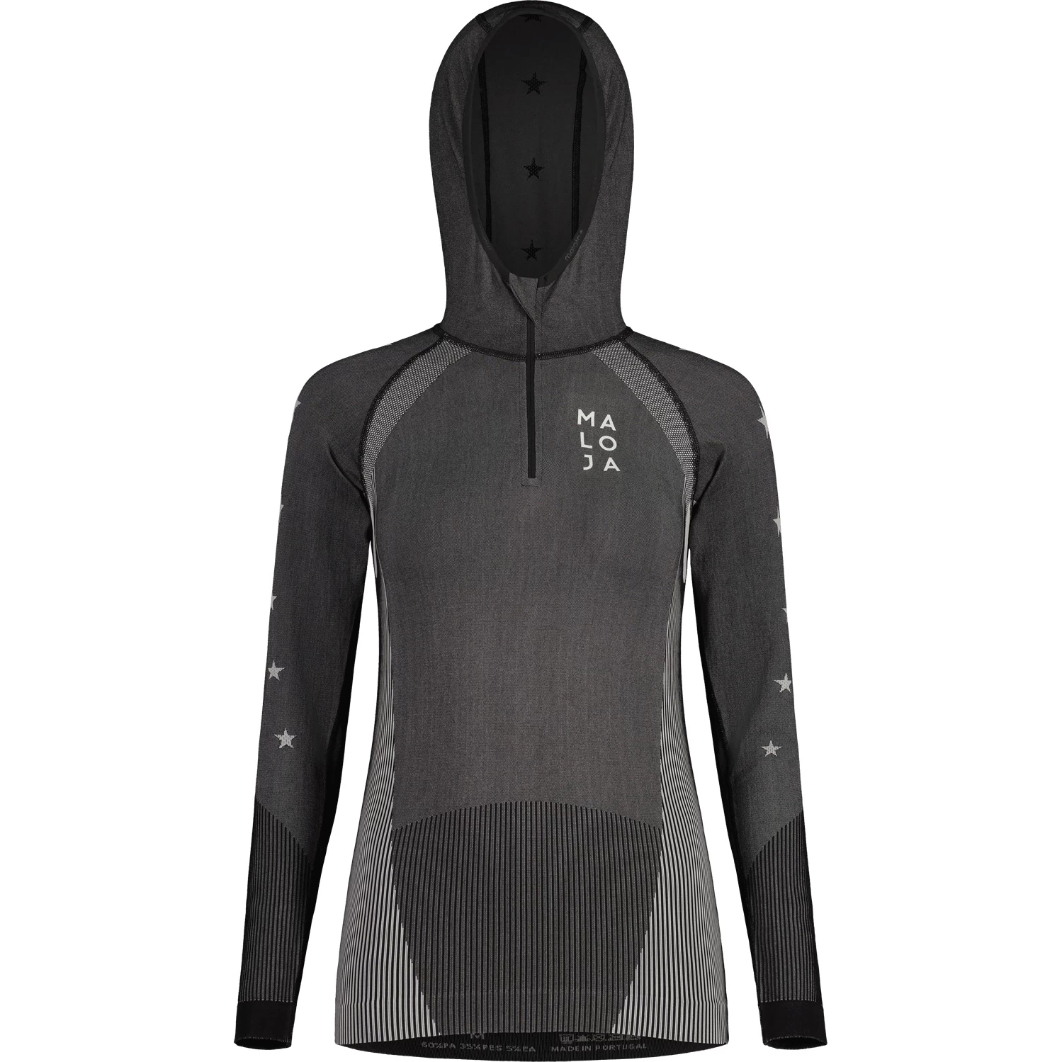 Maloja BlaumeiseM. Nordic Freeknit Damen Langarmshirt - Moonless 0817 1 Maloja BlaumeiseM. Nordic Freeknit Damen Langarmshirt - Moonless 0817