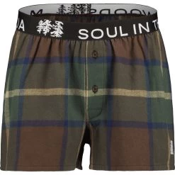 Maloja CaldaroM. Flanell Boxer Shorts - Chocolate Multi 8785