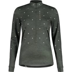 Maloja CopperbeechM. Adventure Midlayer Damen Langarmshirt - Deep Forest 0550