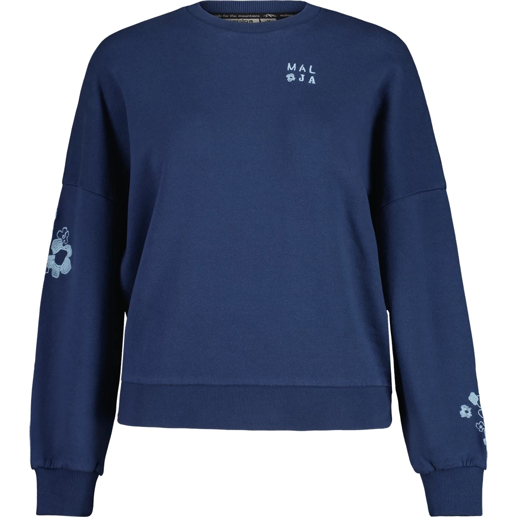 Maloja ElmseeM. Hemp Damen Sweat Shirt - Midnight 8581 1 Maloja ElmseeM. Hemp Damen Sweat Shirt - Midnight 8581