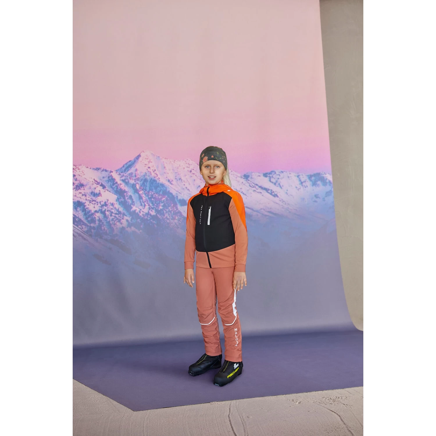 Maloja FrostspannerU. Nordic Hybrid Kinder Softshellhose - Deep Sunset 8669 3 Maloja FrostspannerU. Nordic Hybrid Kinder Softshellhose - Deep Sunset 8669 – Bild 3