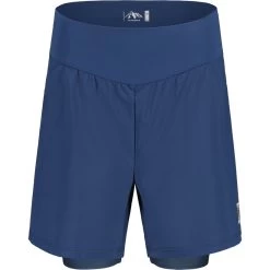Maloja ImmenblattM. Damen Doppel-Radshorts - Midnight 8581
