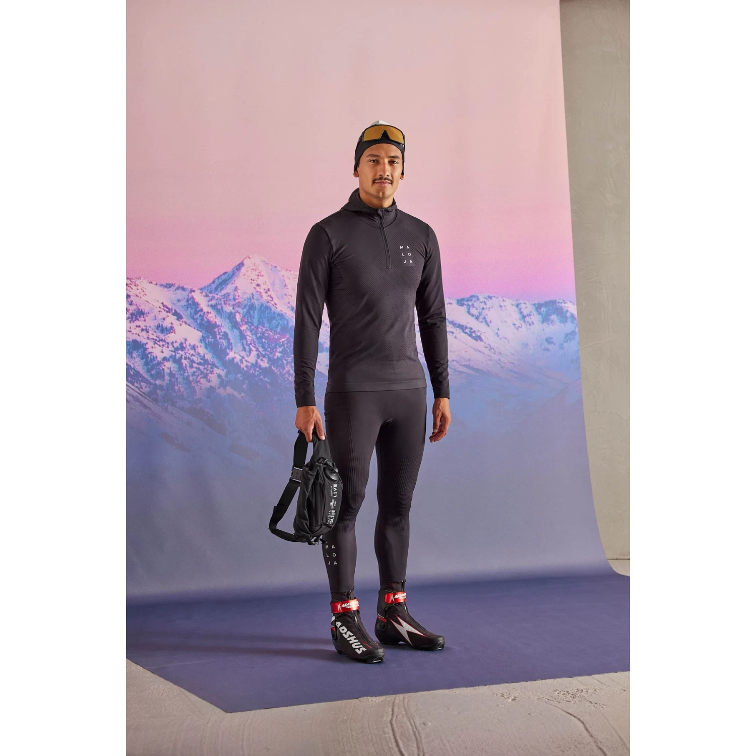 Maloja MauerseglerM. Nordic Freeknit Langarmshirt - Midnight 8581 3 Maloja MauerseglerM. Nordic Freeknit Langarmshirt - Midnight 8581 – Bild 3