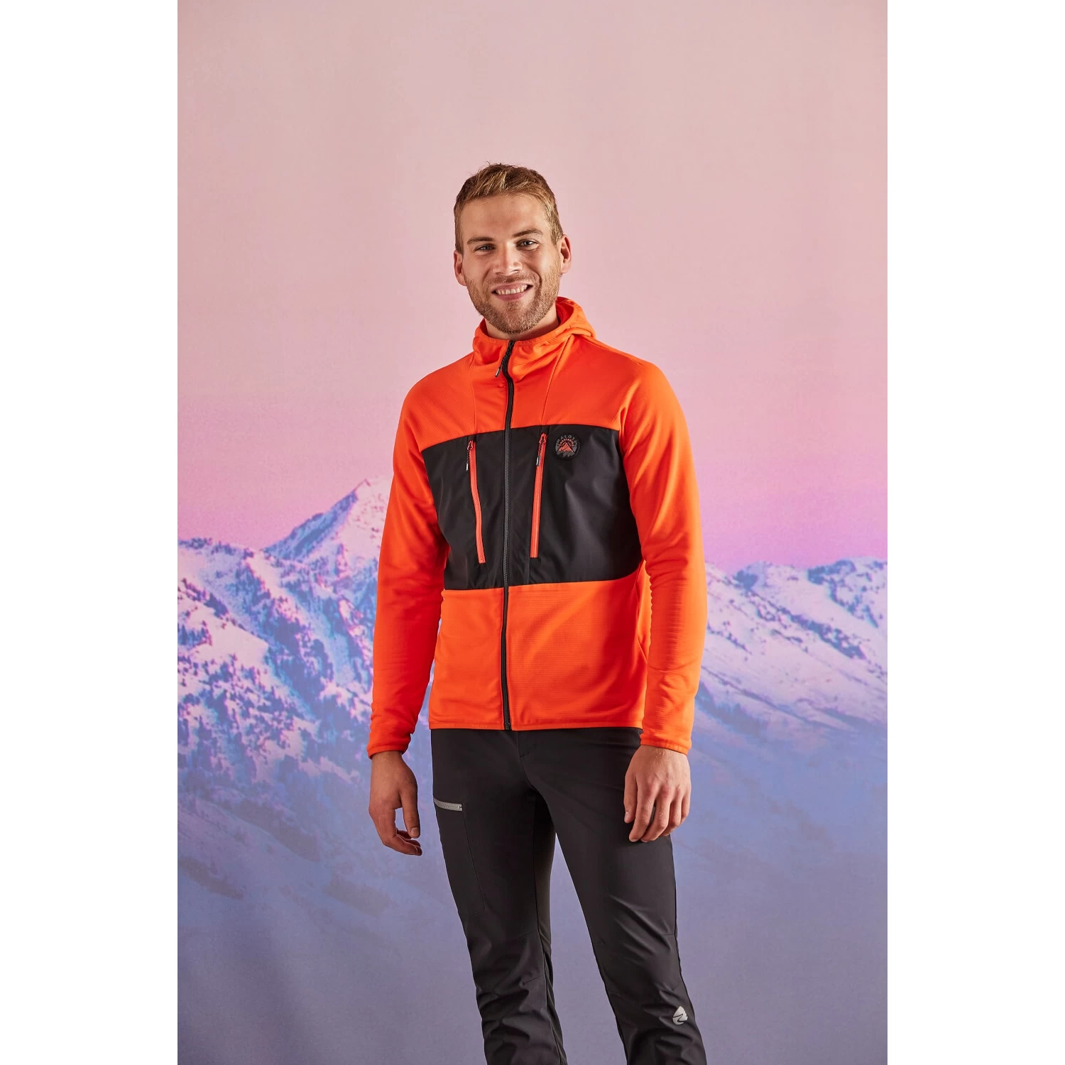Maloja MoosM. Mountain Hybrid Fleecejacke - Deep Sunset 8669 3 Maloja MoosM. Mountain Hybrid Fleecejacke - Deep Sunset 8669 – Bild 3