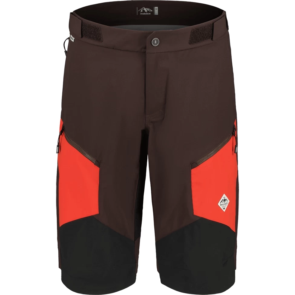 Maloja PinasM. Enduro Softshell Shorts - Chocolate Multi 8785 1 Maloja PinasM. Enduro Softshell Shorts - Chocolate Multi 8785