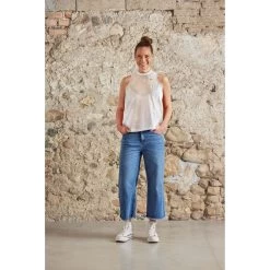 Maloja TisensM. Damen Ökogewaschene Denim-Hose - Regular - Light Blue 0470 -Maloja maloja tisensm 1422702 1