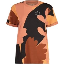 Maloja ToldiM. Organic Cotton Damen T-Shirt - Rosewood Pastel Leaves 8667