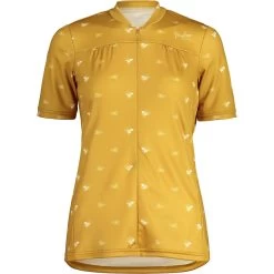 Maloja TschittaM. All Mountain 1/2 Damen Kurzarmshirt - Golden Sun Cloud 8351