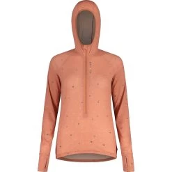 Maloja VajoletM. Mountain Midlayer Damen Langarmshirt - Rosewood 8583