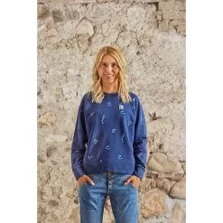Maloja ValladaM. Organic Damen Sweatshirt - Oak Alpflower 8759 -Maloja maloja valladam 1419485
