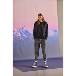 Maloja ValladaM. Organic Damen Sweatshirt - Moonless Flying Hearts 8628 -Maloja maloja valladam organic sweatshirt women midnight pastel leaves 8619 2 1297010